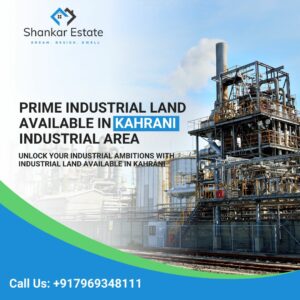 "Industrial Land for Sale in Kahrani Industrial Area by Shankar Estate Bhiwadi property dealer. Explore the opportunity to own premium industrial land in the rapidly developing sector of Kahrani, Bhiwadi. Our expert team at Shankar Estate specializes in industrial properties, offering you prime plots that are perfect for setting up manufacturing units, warehouses, or logistics centers. With years of experience and deep local knowledge, we provide unparalleled guidance and support throughout the buying process. Learn more about the advantages of investing in Kahrani Bhiwadi, and how Shankar Estate can help you maximize your investment."
