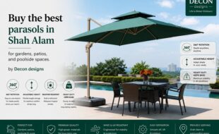 Commercial Outdoor Umbrella
DeconDesigns’ Commercial Outdoor Umbrellas in Malaysia are designed for restaurants, cafes, resorts, hotels, and commercial spaces that demand durability and elegance. Crafted from premium weather-resistant fabrics and robust frames, they withstand tropical sun, rain, and wind while providing reliable shade for guests. Available in various sizes, shapes, and colors, these umbrellas complement any outdoor setting and create inviting spaces for dining, lounging, or events. Easy to operate, adjust, and maintain, they combine practicality, comfort, and style for long-lasting commercial use. DeconDesigns ensures every umbrella meets the highest quality standards, making our Commercial Outdoor Umbrellas the ideal choice for premium business outdoor shading solutions in Malaysia.
please visit our website at www.decondesigns.com  or contact us  at +60167960331