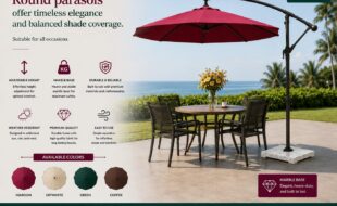 Round Patio Umbrella
DeconDesigns’ Round Patio Umbrellas in Malaysia provide classic style and versatile shading solutions for gardens, patios, poolside areas, resorts, and cafes. Crafted with high-quality weather-resistant fabrics and sturdy frames, they withstand Malaysia’s tropical sun, rain, and wind. Available in various sizes and colors, Round Patio Umbrellas create inviting, shaded areas for relaxation, dining, and entertainment. Easy to operate, tilt, and maintain, they combine elegance, comfort, and practicality. Ideal for both residential and commercial outdoor spaces, DeconDesigns ensures every Round Patio Umbrella provides reliable, long-lasting performance while enhancing the aesthetic appeal of your outdoor areas in Malaysia.
please visit our website at www.decondesigns.com  or contact us  at +60167960331