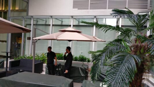 Commercial Outdoor Umbrella
DeconDesigns’ Commercial Outdoor Umbrellas in Malaysia are designed for restaurants, cafes, resorts, hotels, and commercial spaces that demand durability and elegance. Crafted from premium weather-resistant fabrics and robust frames, they withstand tropical sun, rain, and wind while providing reliable shade for guests. Available in various sizes, shapes, and colors, these umbrellas complement any outdoor setting and create inviting spaces for dining, lounging, or events. Easy to operate, adjust, and maintain, they combine practicality, comfort, and style for long-lasting commercial use. DeconDesigns ensures every umbrella meets the highest quality standards, making our Commercial Outdoor Umbrellas the ideal choice for premium business outdoor shading solutions in Malaysia.
please visit our website at www.decondesigns.com  or contact us via WhatsApp at +60167960331